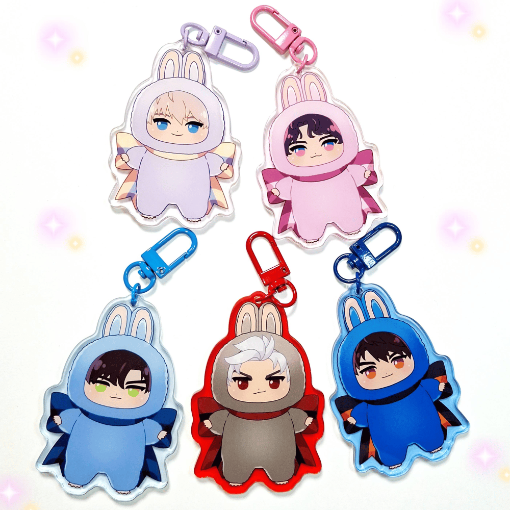 Love and Deepspace (Plush Buttons, Charms, Keychains, Stickers